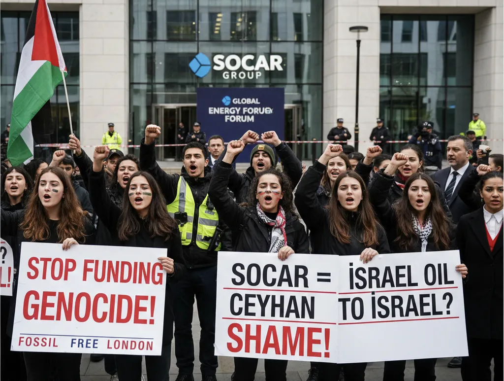 Fossil Free London’dan SOCAR’a Şok Eylem: Etkinlik Yarıda Kesildi