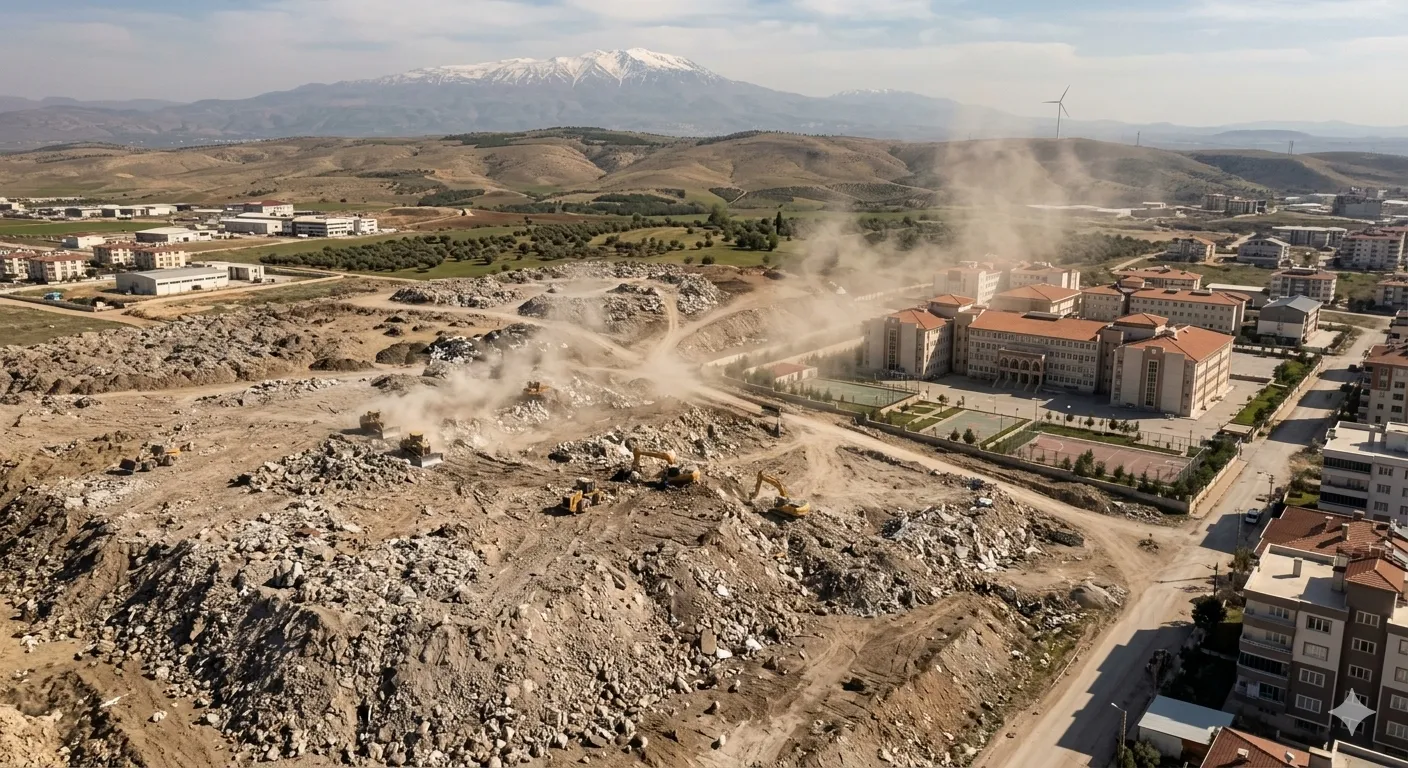 Gaziantep’te Eğitim Kampüsü mü, Hafriyat Sahası mı? 5 Bin Öğrenci Toz Soluyor!