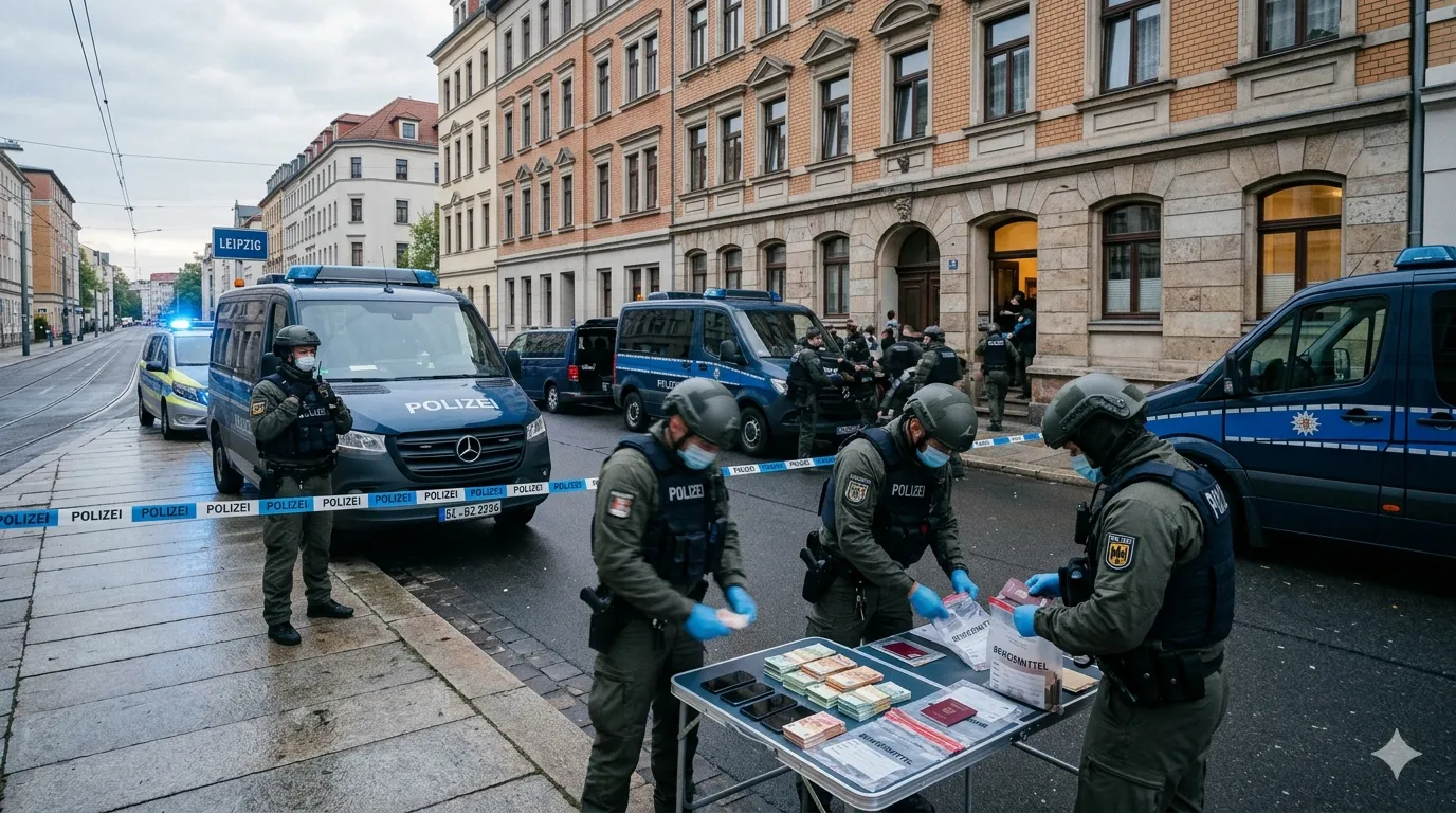 Alman Polisi Suriyeli Kaçakçılık Çetesini Patlattı: 1000 Polisle Şafak Operasyonu!